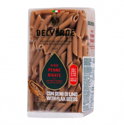 Delverde - Flax Seed Penne Rigate 532 450gr Image